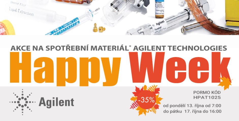 Podzimní HAPPY WEEK Agilent 2025