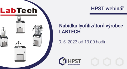 HPST webinář: Nabídka lyofilizátorů výrobce LABTECH