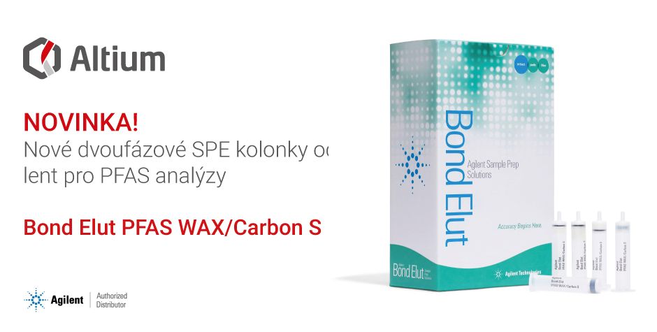 Nové dvoufázové SPE kolonky od Agilent pro PFAS analýzy